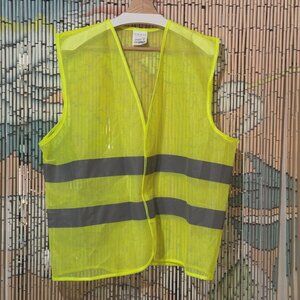 PEER BASICS Reflective Visibility Mesh Safety Vest Uniform, Neon Yellow, XL